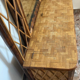 Cloakroom vintage rattan chest