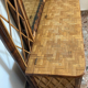 Vestiaire coffre rotin vintage