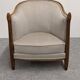 Pair of Art Deco gondola armchairs, France circa 1920