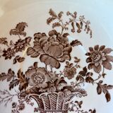 Tasse et sous-tasse fleurs marron Vaisselle anglaise