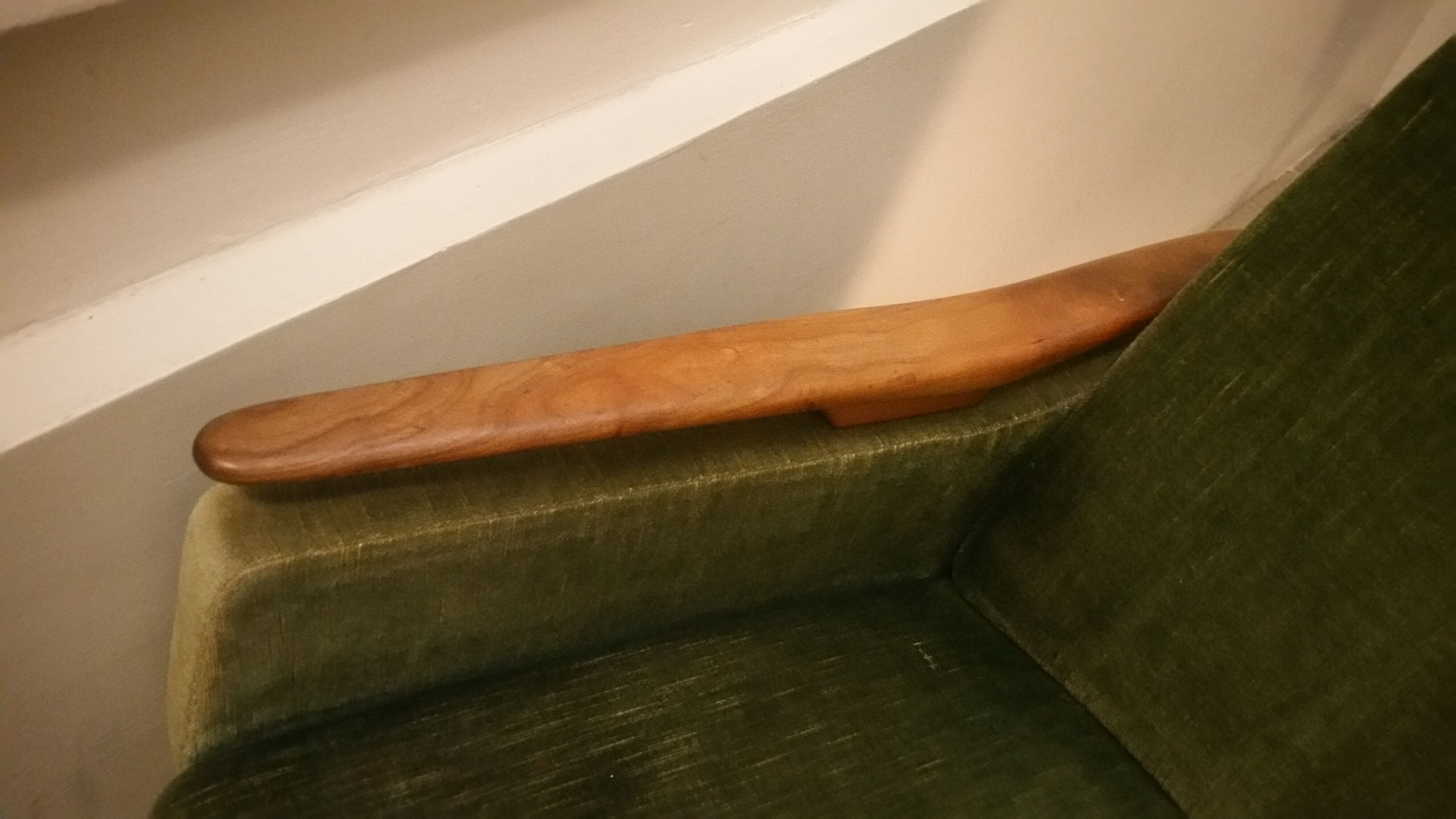 Lot of 2 armrests 50s/60s teak club chairs