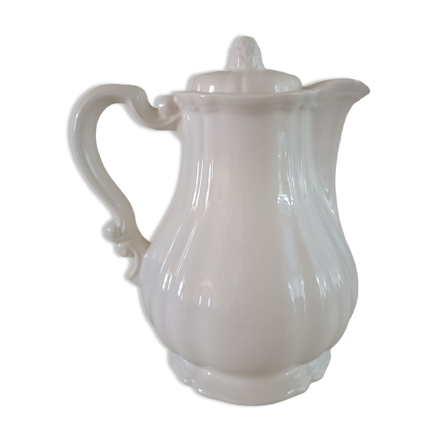 Ivory coffee maker from Sarreguemines