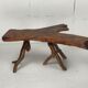 Wabia sabi rustic tree branch side table, Dutch 1960s