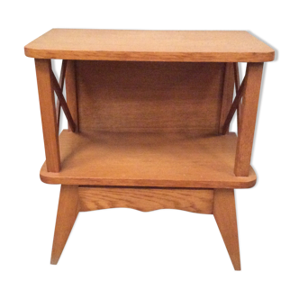 1950s wooden bedside table