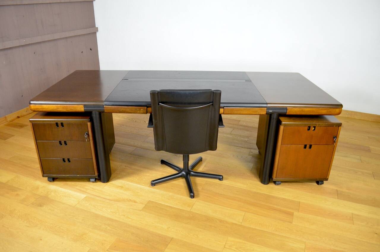 Énorme Bureau de Direction Édition Faram Italy Vintage 1980