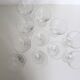 Set of 11 crystal walking glasses, 1940