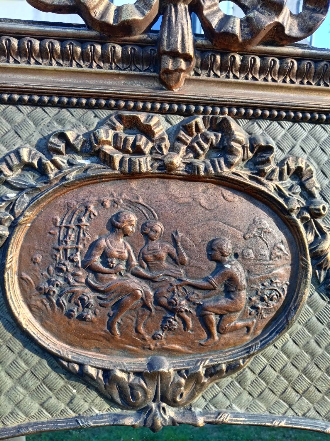 Antique trumeau mirror