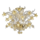 Venetian Floreal Luxury Gold Muarno Glass Chandelier