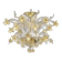 Venetian Floreal Luxury Gold Muarno Glass Chandelier