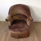 Chocolate toad armchair