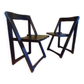 Paire de chaises pliantes italiennes