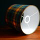 Yellow and green Scottish wool tartan lampshade