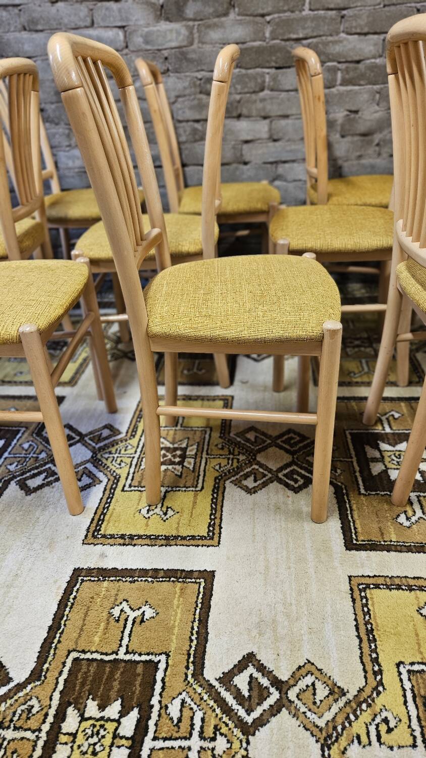 Set of 12 80s bistro chairs
