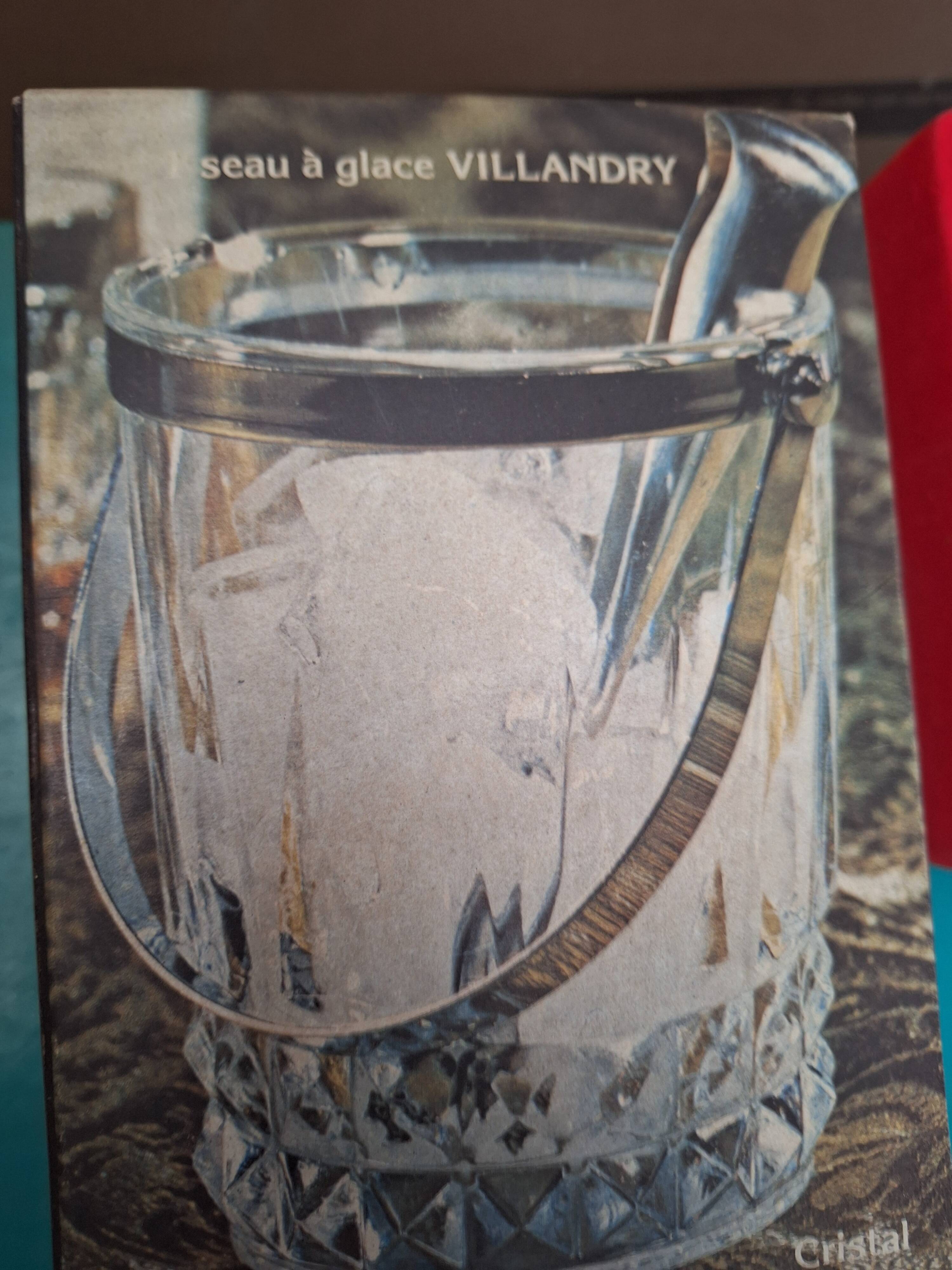 Cristal d'Arques Vallandry new ice bucket in its packaging 1980