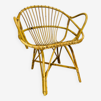 Rattan armchair