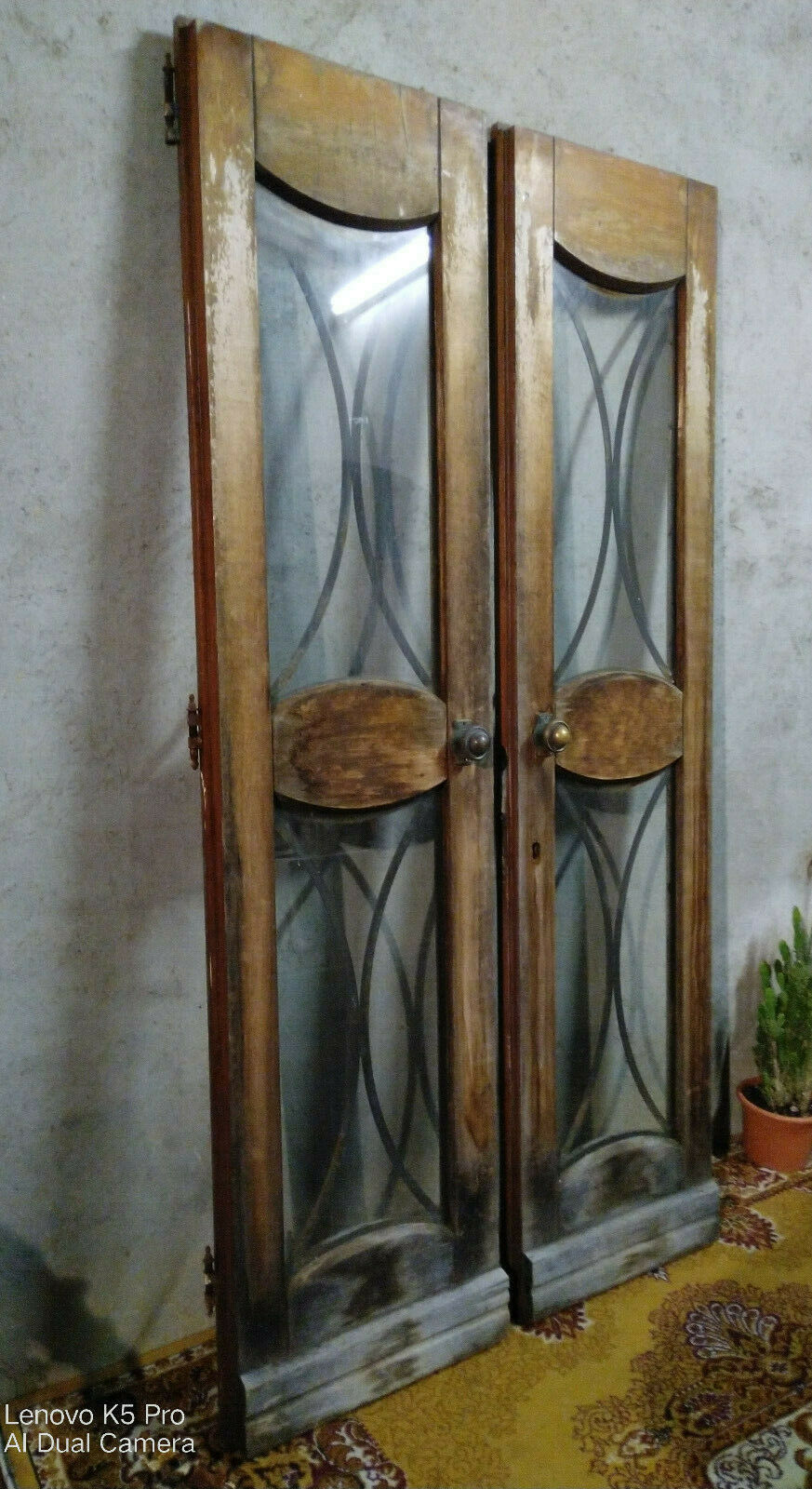 Old glass doors