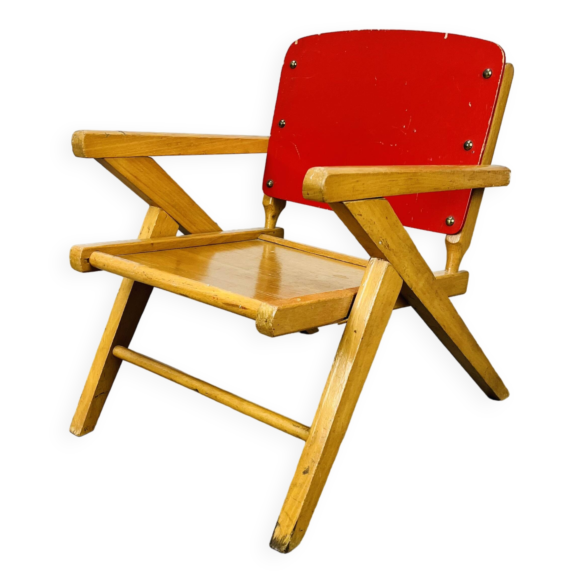 60s wooden children's armchair