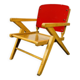 60s wooden children's armchair