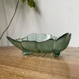 Tinted glass “leaf” dish