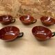 Series 5 mugs hbcm ceramic brown vintage #b283
