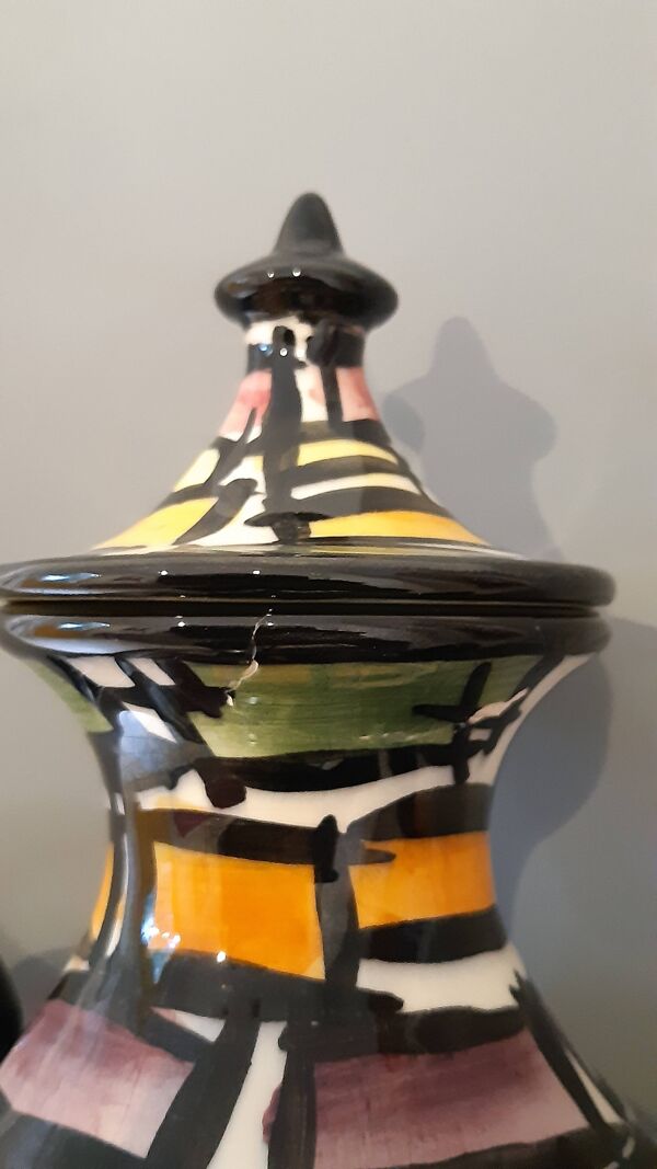 Superbe grand vase /jarre céramique vallauris jacques laurent