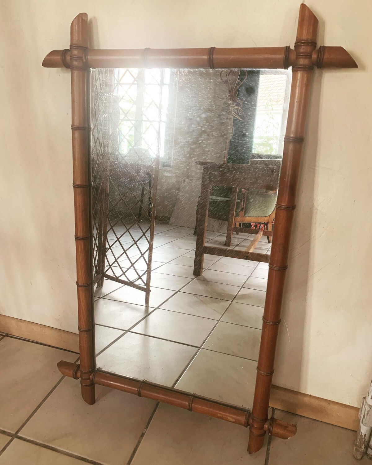 Bamboo mirror 98x65