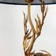 Sculptural lamp in gilded brass and geodes, 1970s