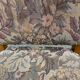 6 Louis XIV chairs made of solid wood with sheep bone and 19th-century floral fabric.