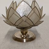 Mother-of-pearl lotus flower bedside or mood lamp