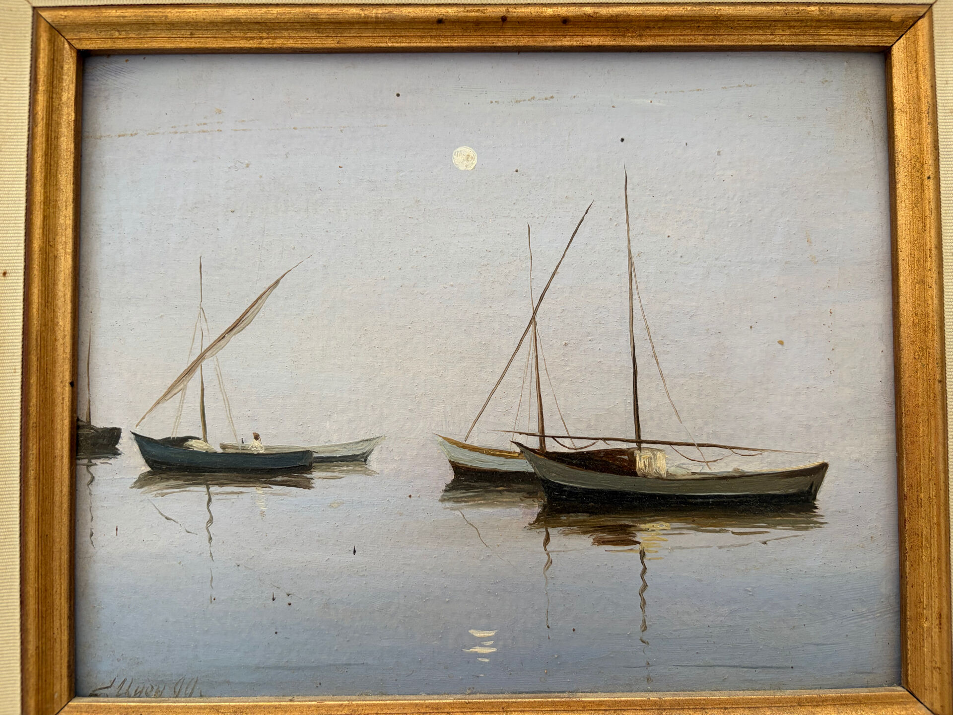 Marine landscape painting