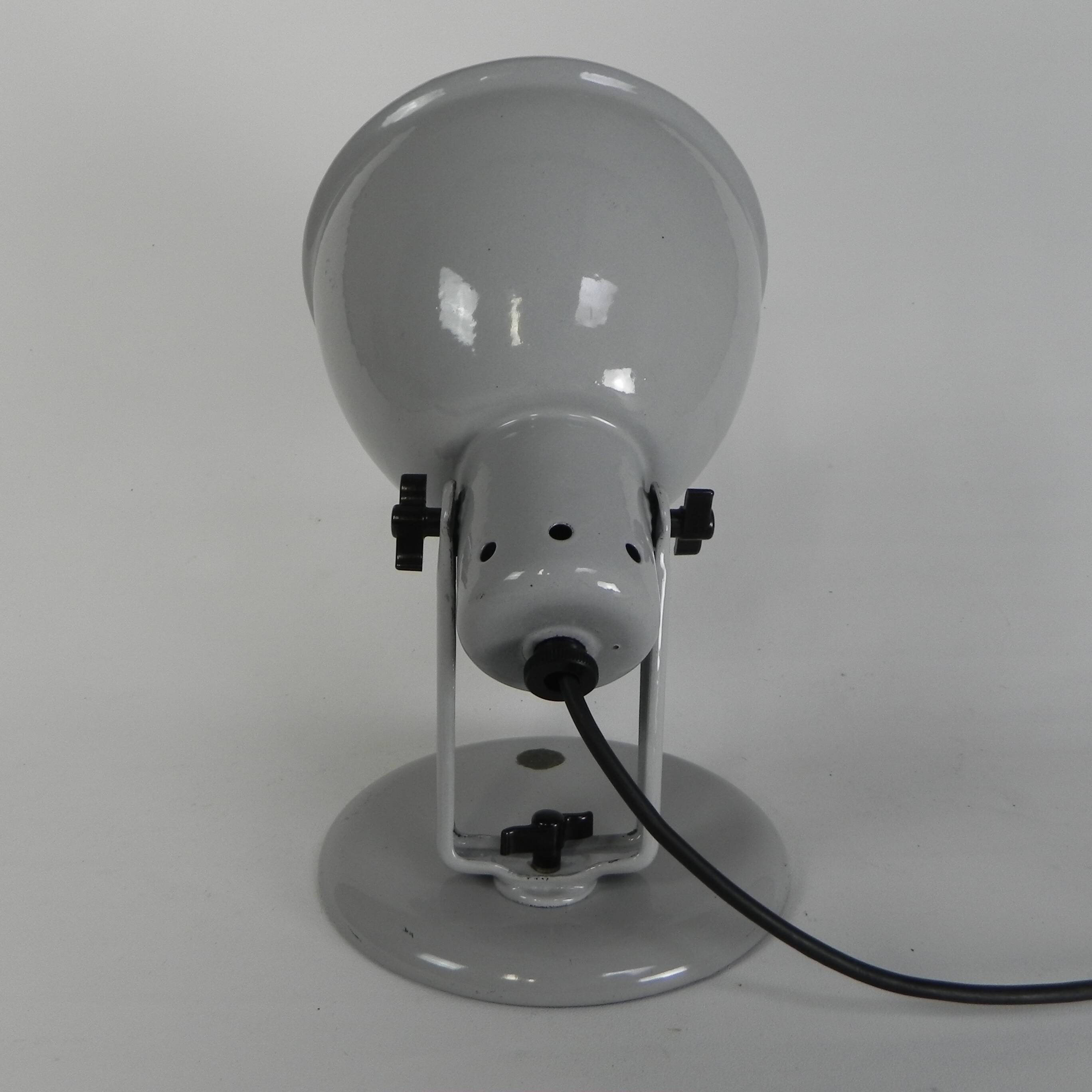 Philips Helioflux desk lamp, grey enamel, 1950s