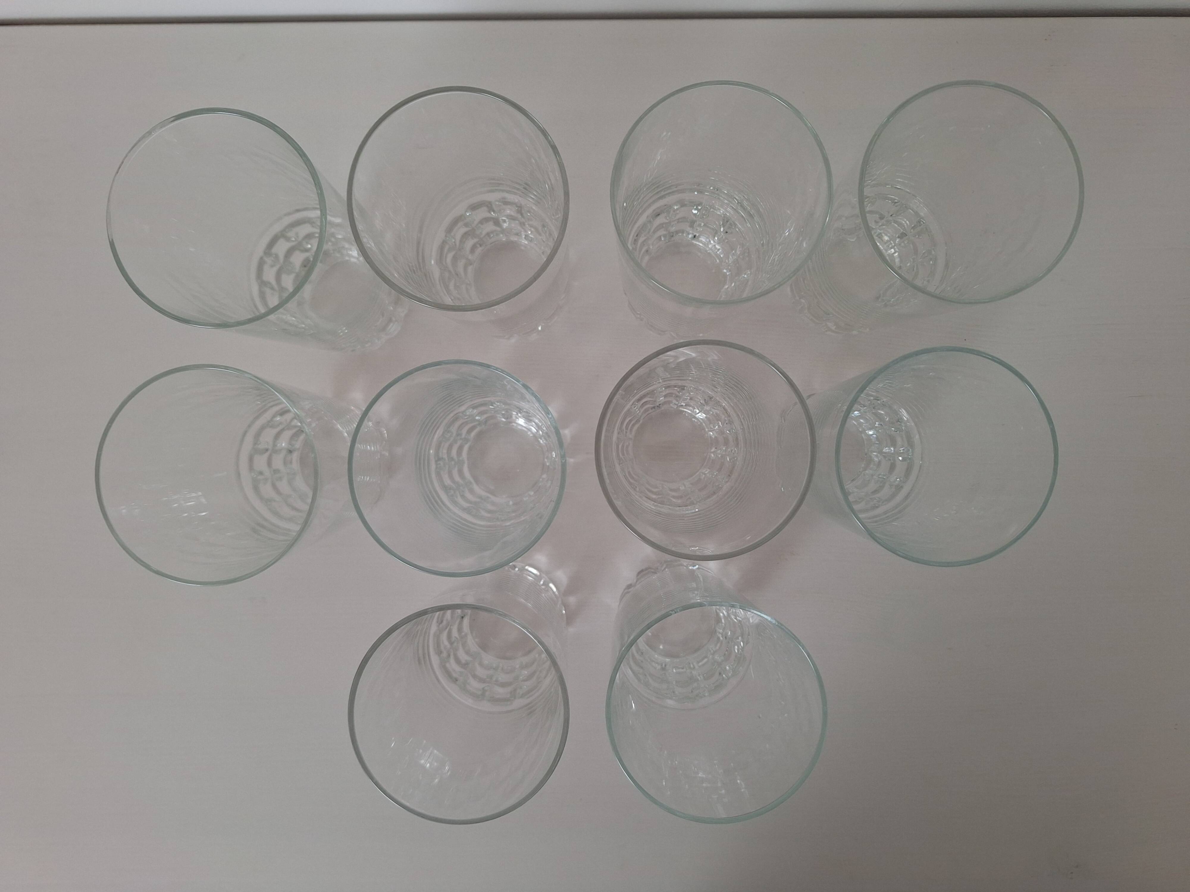 10 vintage water or aperitif glasses