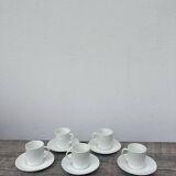 Limoges white porcelain coffee cups