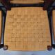 Suite de 6 chaises vintage Arts & Crafts style Antonio Calligaris en bois de chêne corde années 50