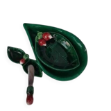 Decorative earthenware set with radish motif – vintage