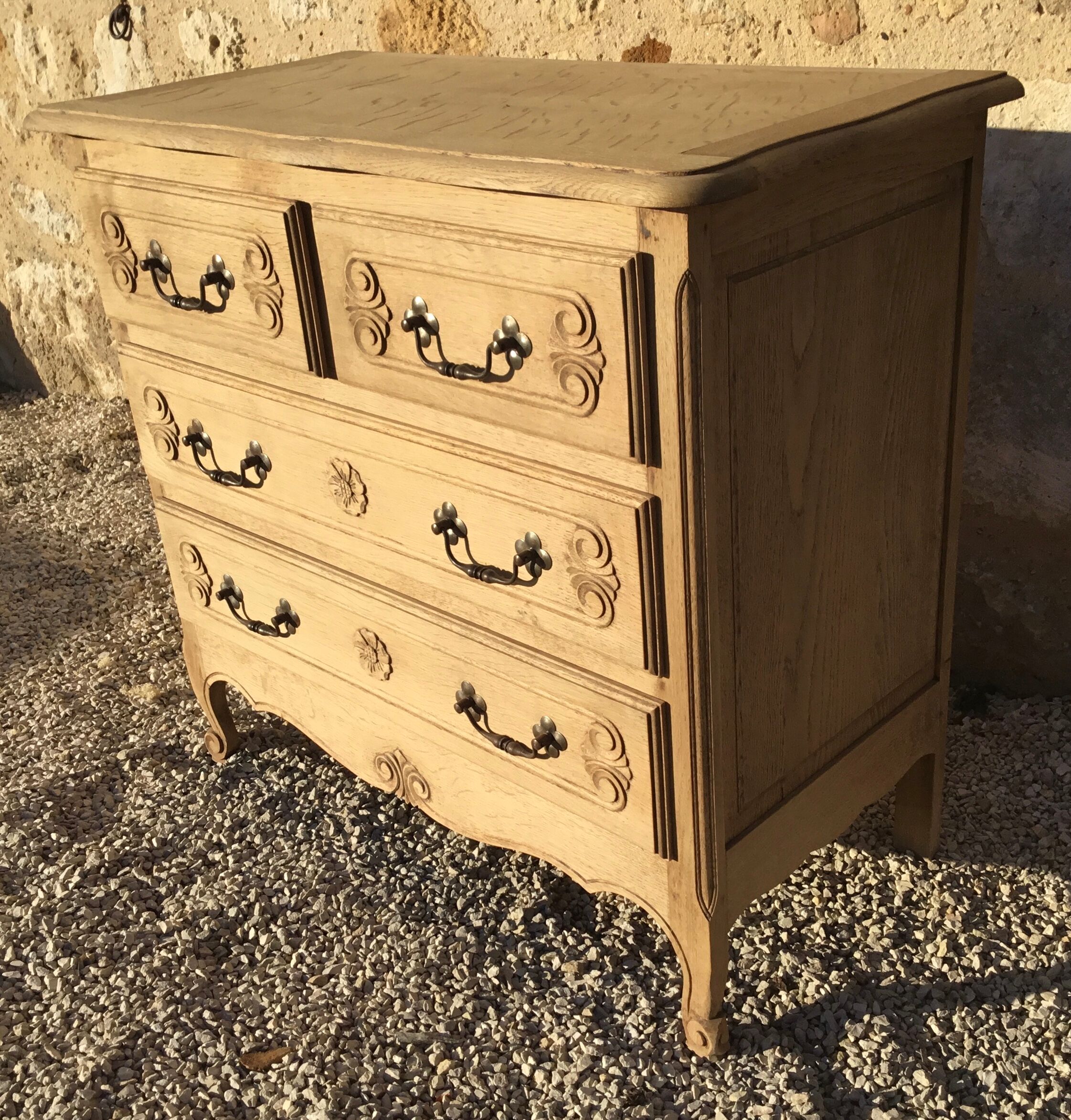 Louis XV-style oak dresser