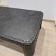 Industrial coffee table in riveted metal from around 1920 – black patina – 145 × 80 cm