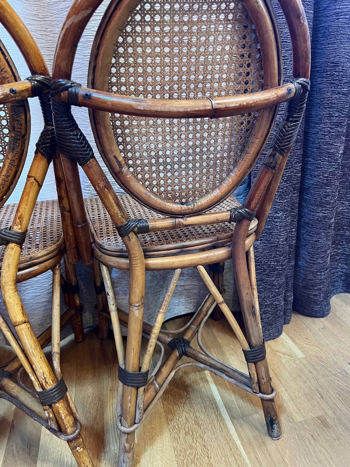 Chaises bistrot rotin