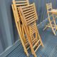 Trio of bamboo bar chairs
