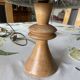 Lampe à poser en bois tourné