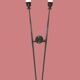 Double wall light in brass and opaline glass, 1960