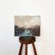 Painting "Mountain Torrent", Oil on canvas