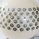 Exceptional plexiglas & plaster ball lamp house arlus 1970 space age 7