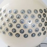 Exceptional plexiglas & plaster ball lamp house arlus 1970 space age 7