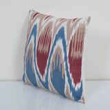 Uzbek ikat fabric designer ikat pillow