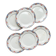 6 small vintage floral plates Digoin Sarreguemines – 1950s