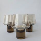 Smoked 70s carafe and glass set