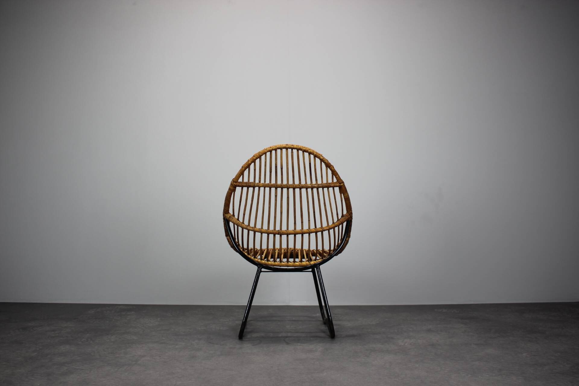 Rattan Lounge Chair by Uluv for Alan Fuchs, Czechoslovakia, 1960s