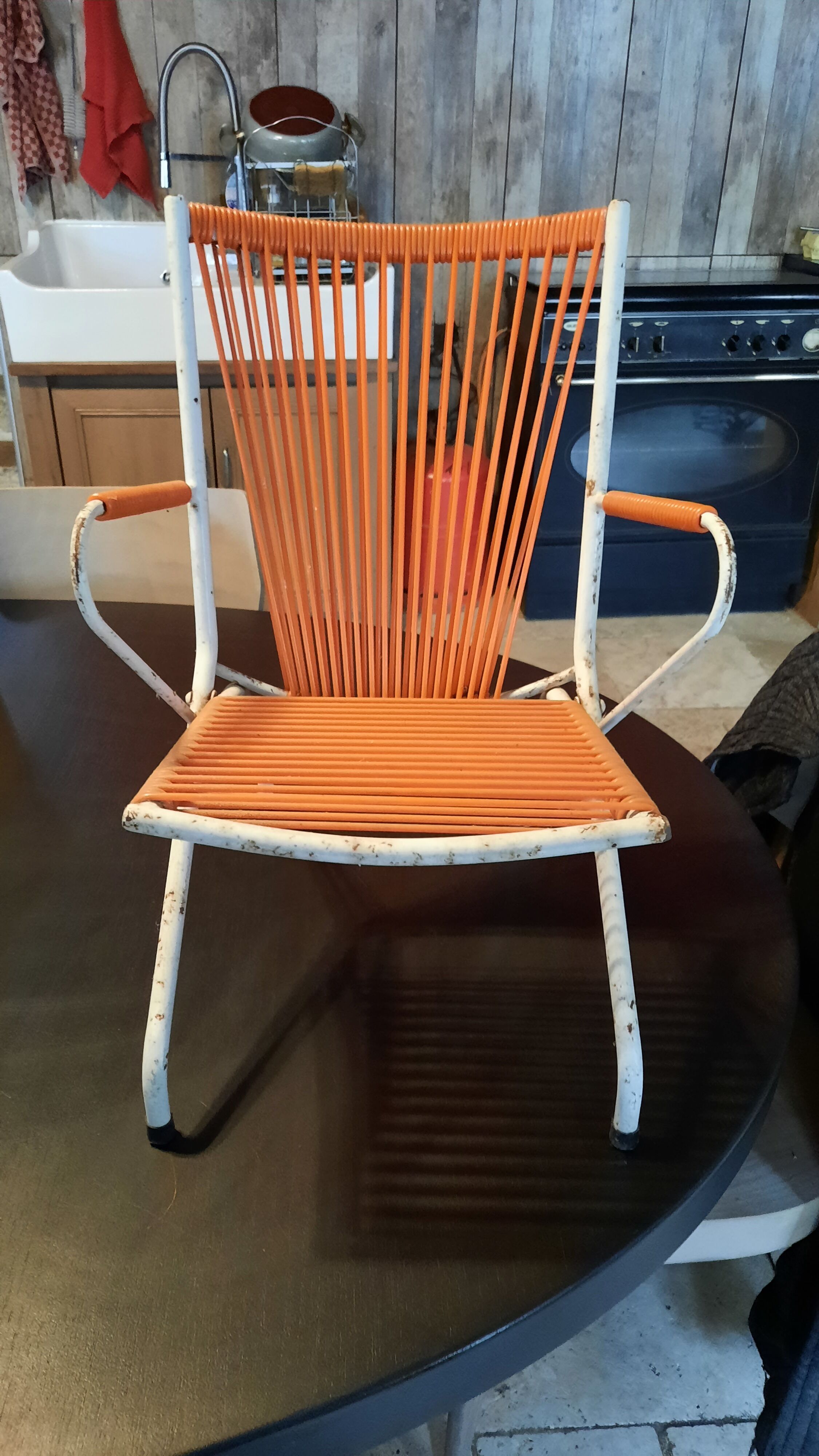 Scoubidou children's chair