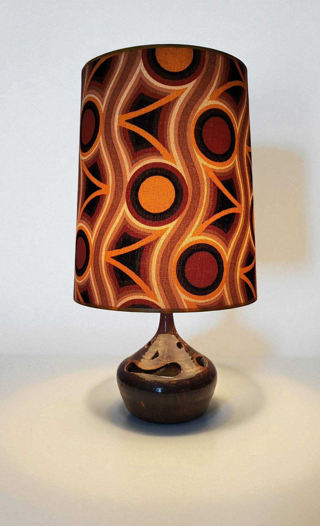 1970s stoneware lamp